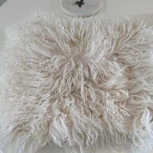 West Elm Fur Pillow